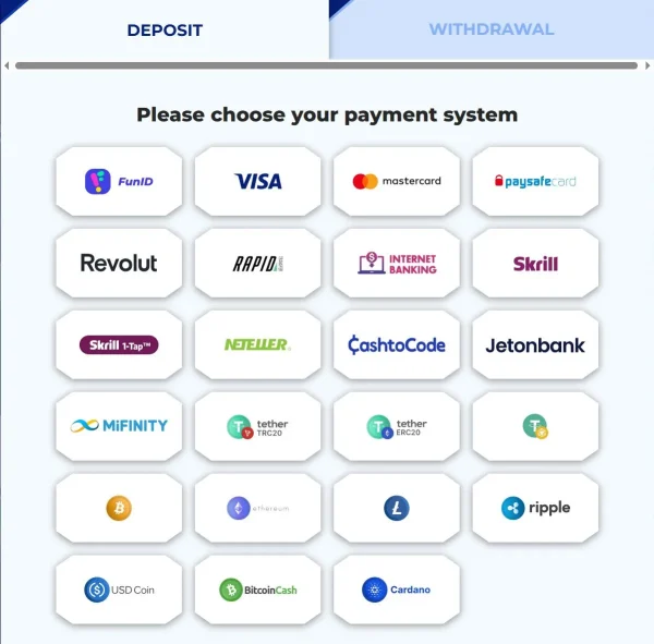 Sportaza Casino Deposits