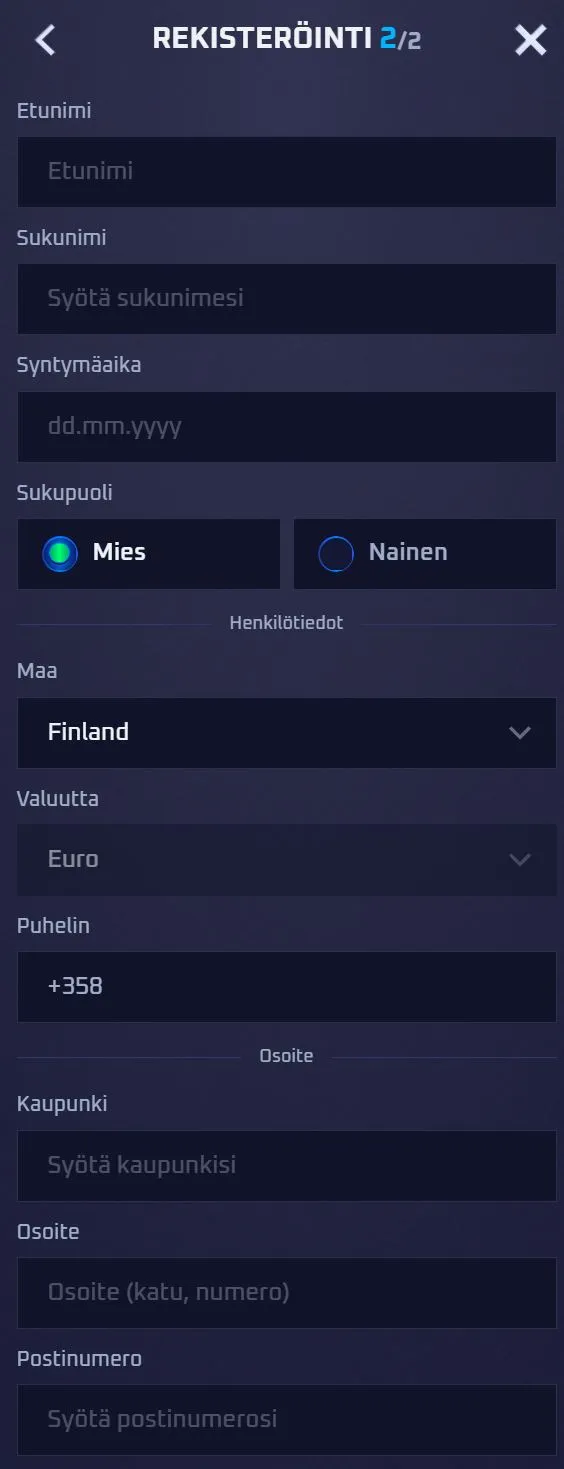 Sportaza Casino rekisteröinti