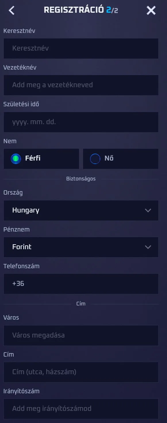 Sportaza Casino regisztráció