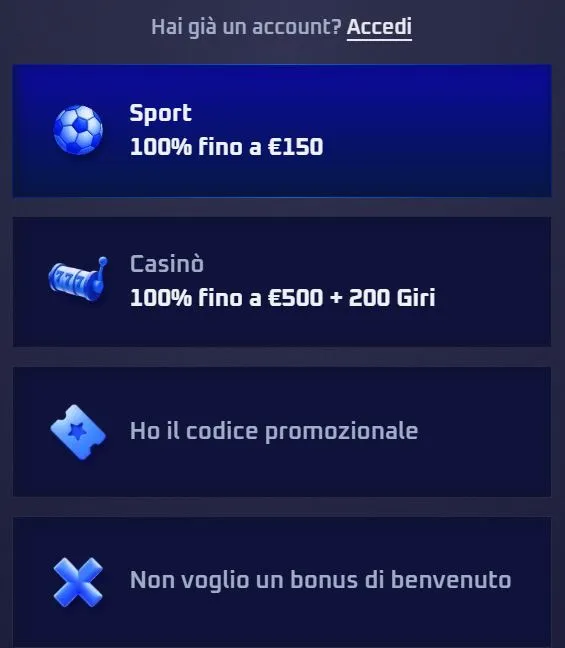 Sportaza Casino Registrazione