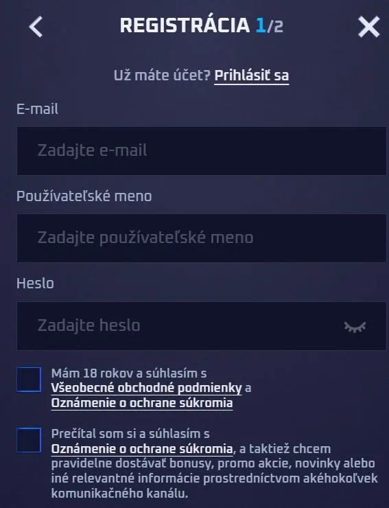 Sportaza Casino registrácia